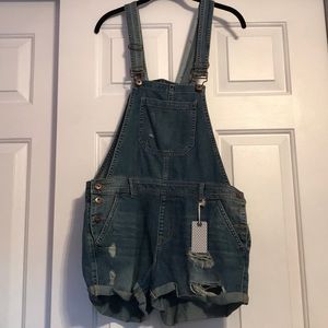 Forever 21 Overall Shorts